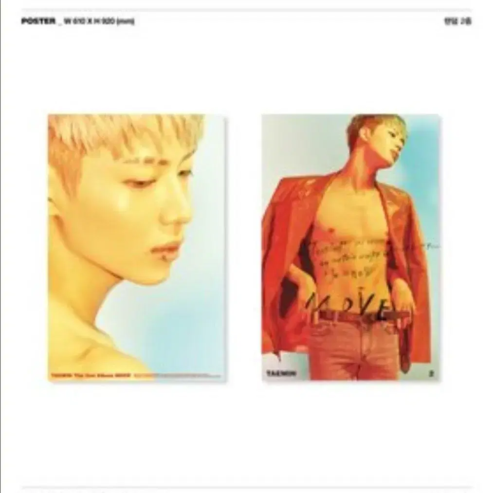 Taemin MOVE album poster 2 types in bulk