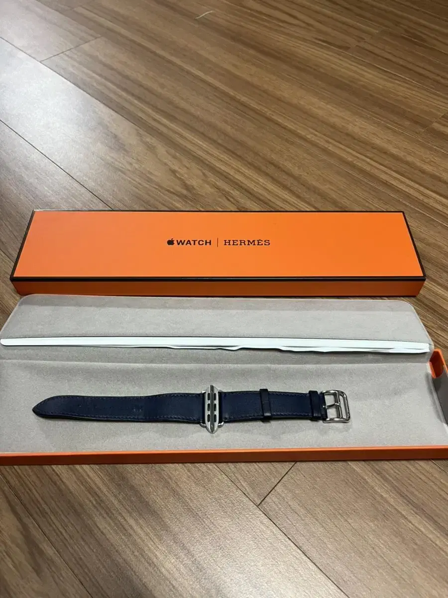 Genuine Hermes Strap Navy 40mm