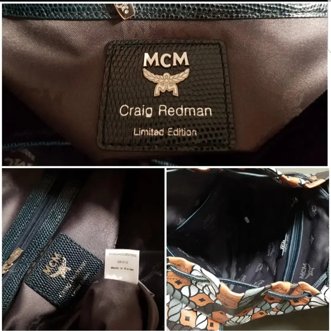 MCM Craig redman 한정판 비세토스 백팩