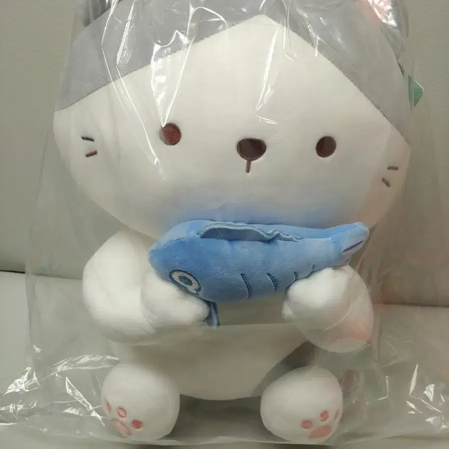 모찌쿠션 고양이 인형 화이트 35cm 인형 새거 팔아요