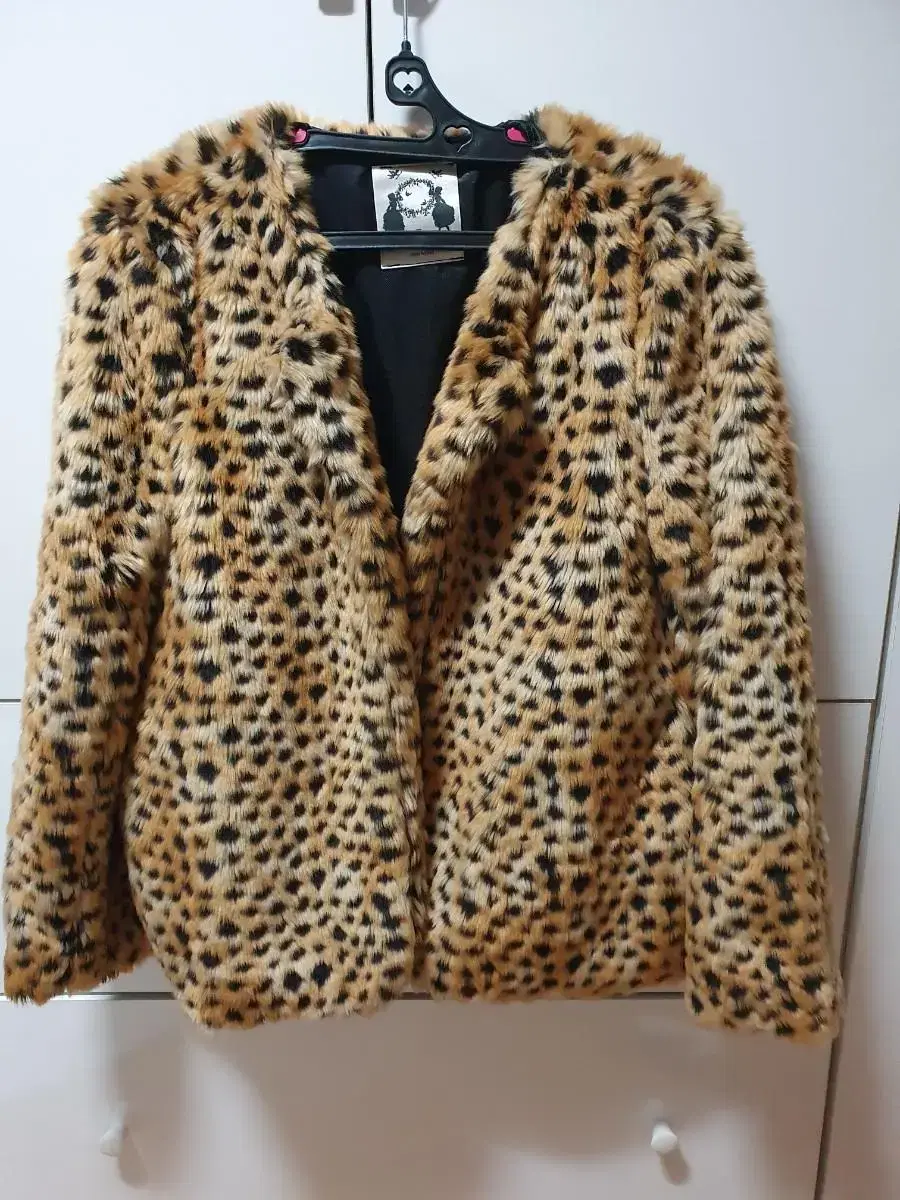 Leopard Fur Gathering Coats Jumpers Outerwear Clearance Party