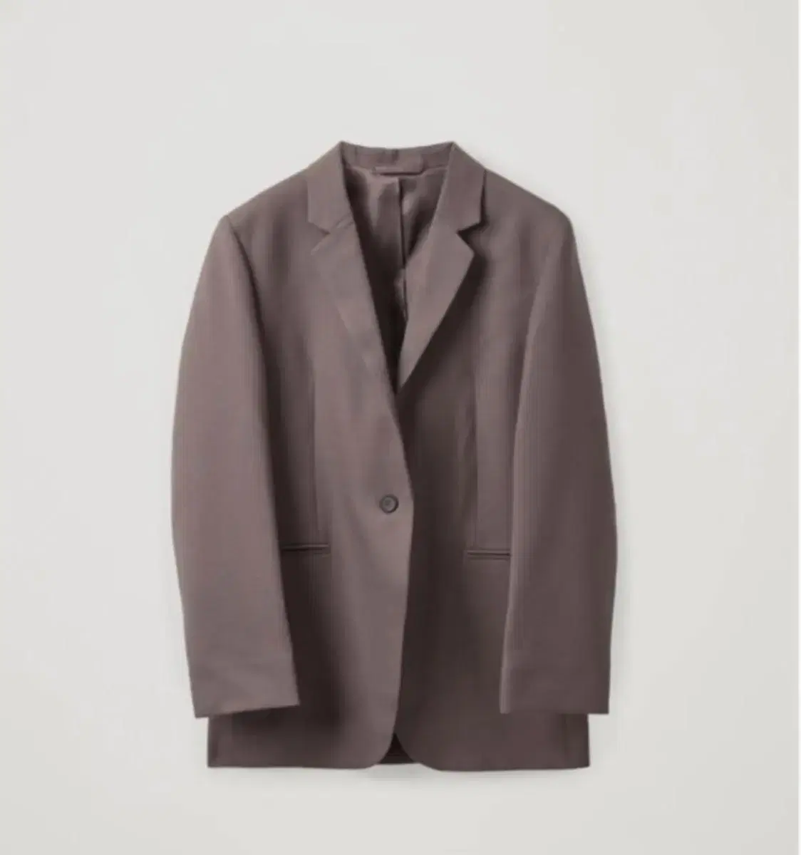 Course wool straight-cut blazer in black, brown, size 36