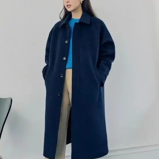 MARITHE BALMACAAN COAT dark navy (마리떼)