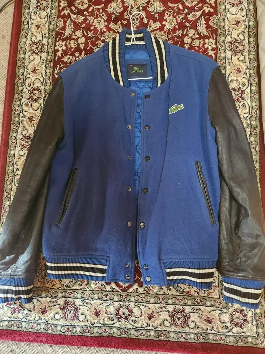 Lacoste Leather Varsity Jacket