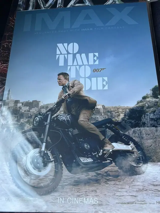 007 No Time To Die IMAX 포스터 팔아요 (필름마크 포함