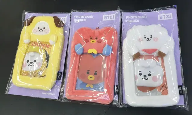 bt21 스터디윗미 베이비 치미 베이비 알제이 포카홀더