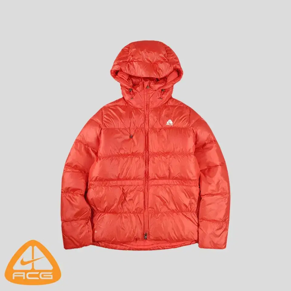 Nike ACG Red 800-fill goose down hooded puffer SIZE W