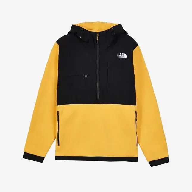 [S] The North Face Fleece Anorak Yel Black