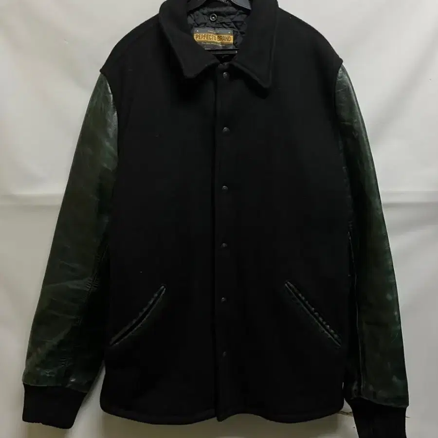 (XL) SCHOTT 쇼트  90'S 울 레더스타장