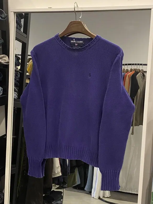 polo ralph lauren 폴로 랄프로렌 크루넥 니트(purple)