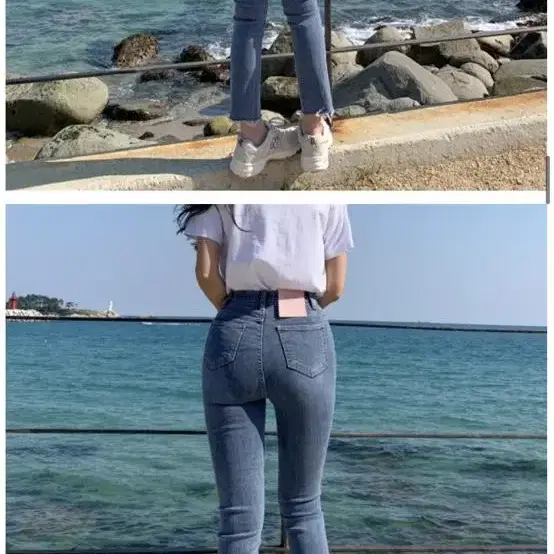 딜라잇문 굿모닝팬츠 일자핏 청바지 중청