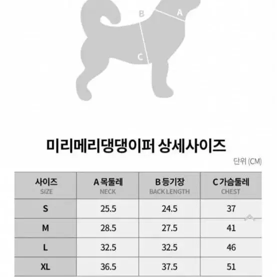 강아지 옷 / 립합 미리메리댕댕이퍼 베이지 M