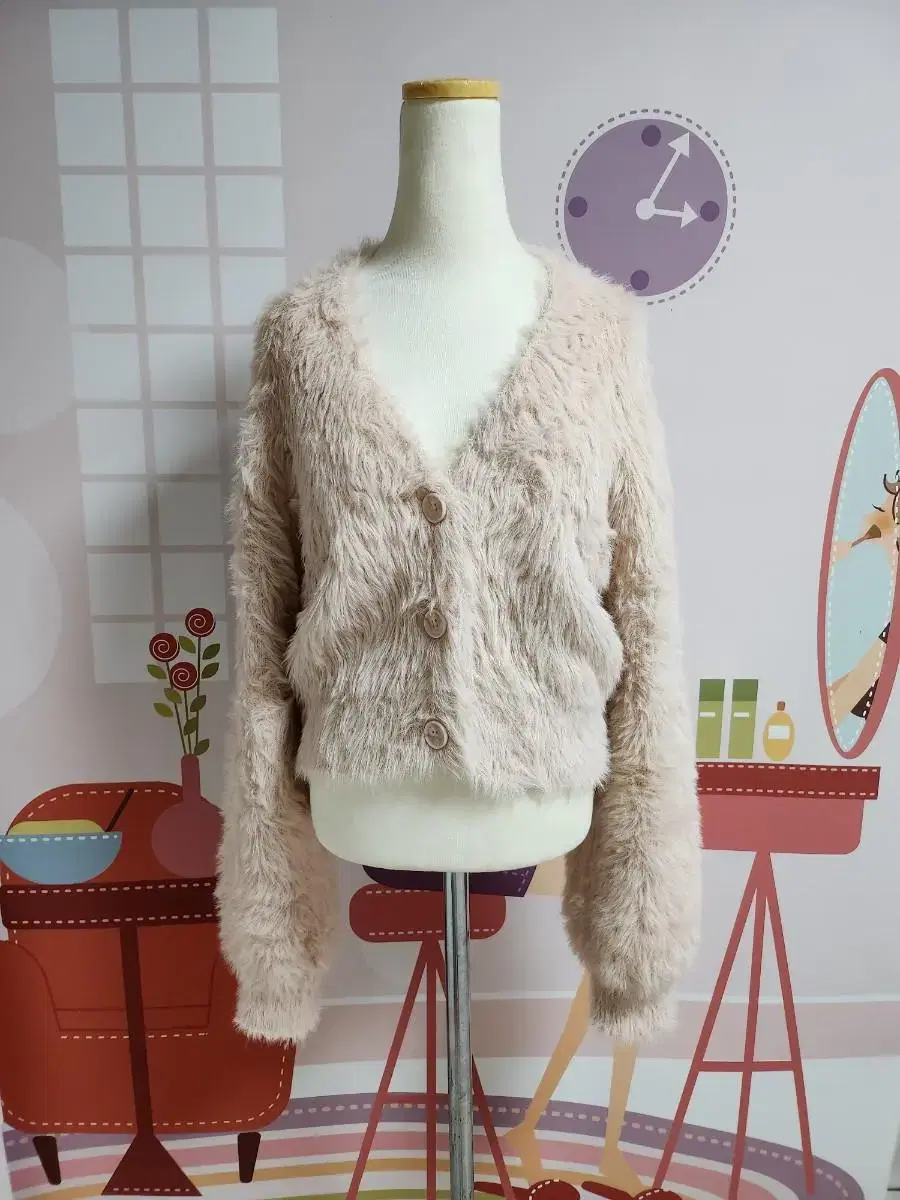 Hong fur cardigan