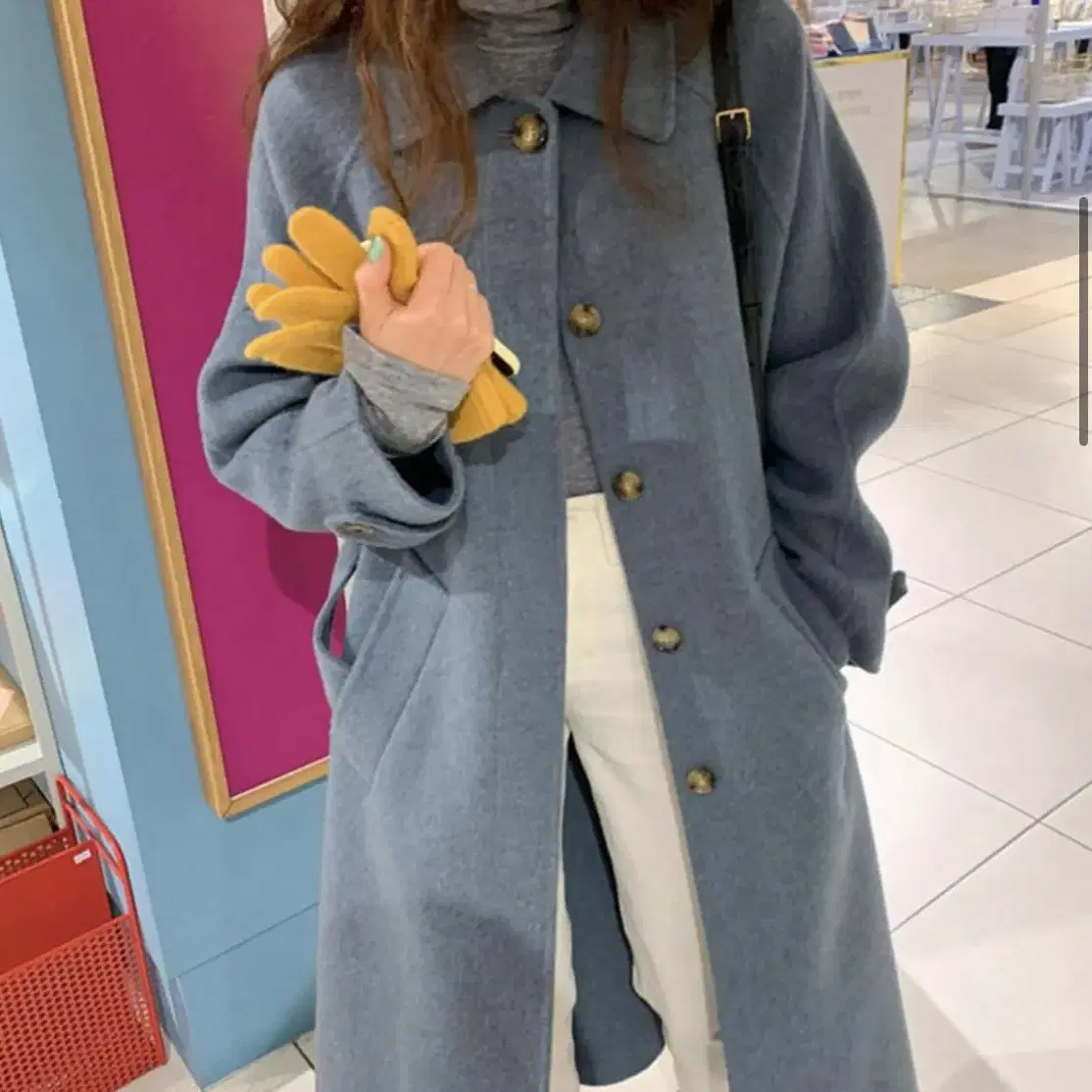 미뉴에트 wellin handmade coat 핸드메이드 코트(소라)