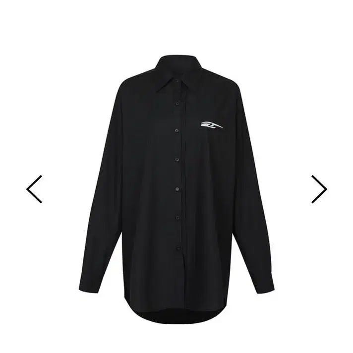 (새상품)LEEY OVAL LOGO SHIRT BLACK