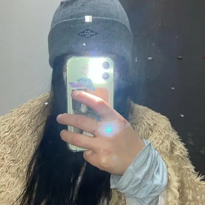 vintage gray beanie