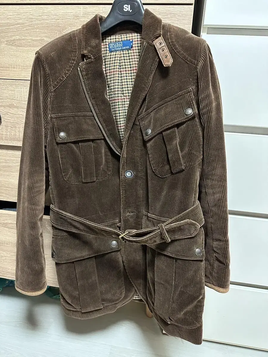 Polo Ralph Lauren Corduroy Belted Safari Jacket M