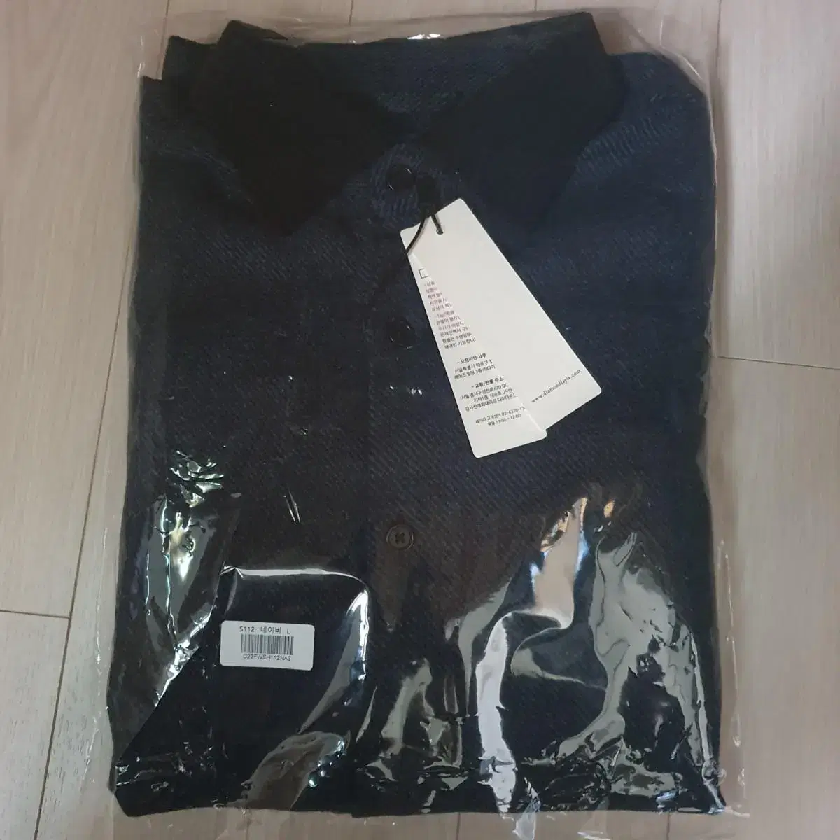 다이아몬드레이라 shirt S112 Navy&Black L사이즈 새제품