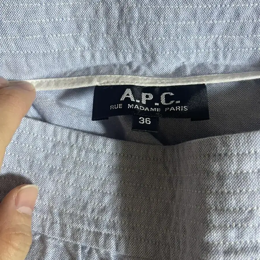 아페쎄 apc 면스커트 미니스커트 치마