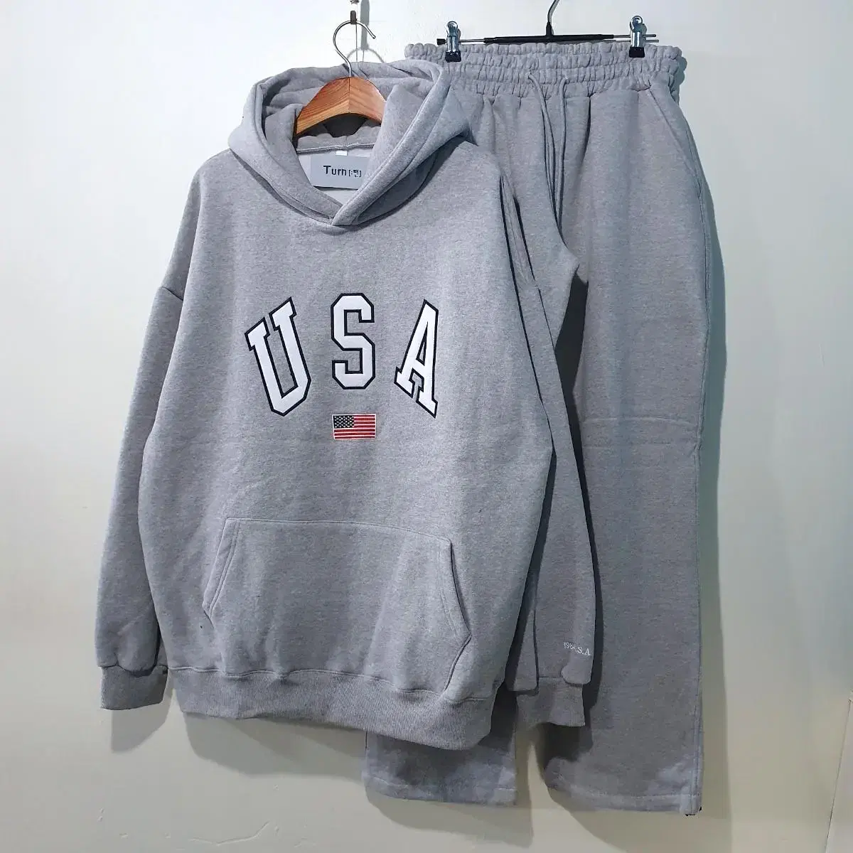 FW신상) USA 양기모 후드 세트 2color L,XL