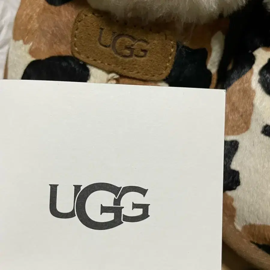 정품)어그 UGG 코케트 카우 프린트