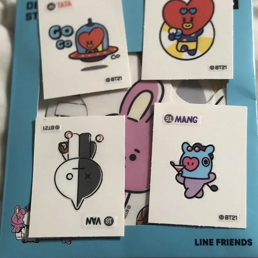 bt21 방탄 라인프렌즈 데코스티커 세트