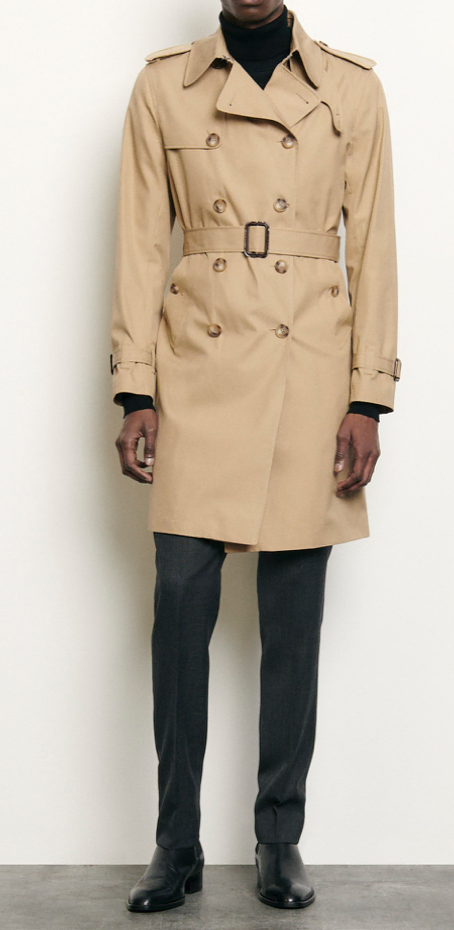 Sandro/ Beige trench coat/ XL