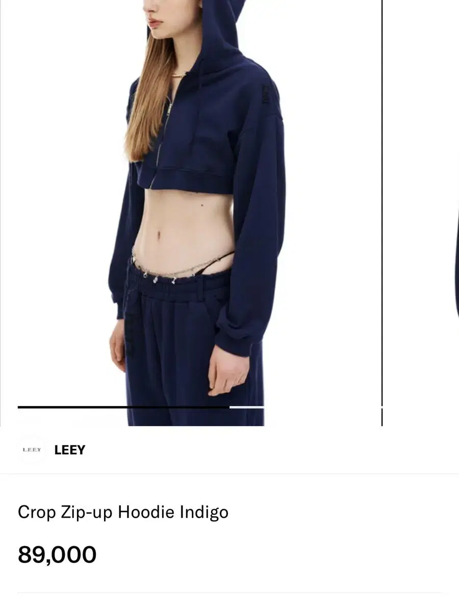 LEEY Cropped hoodie