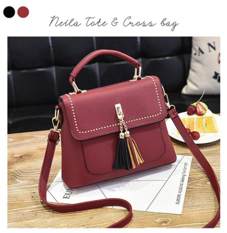 Women's style bag wine color