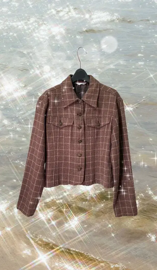 Kevin House Vintage Jennie Moody Brown Check Jacket