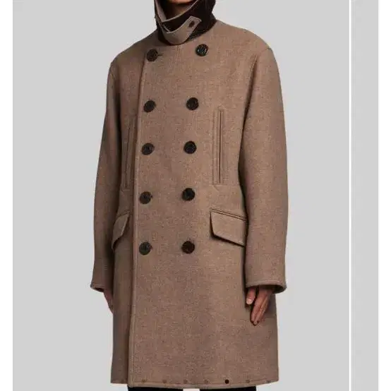 eastlogue pea coat beige -M