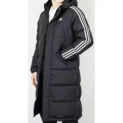 Adidas 3STR Black Down Long Puffer Unisex XL MYR in Black Pink