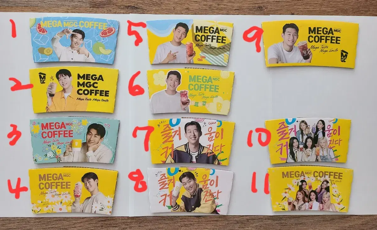 Heungmin Son aka Remona Photo Card, Mega Coffee Cup Holder