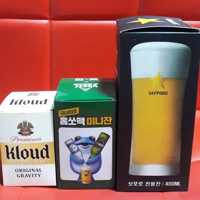 맥주잔 1개 홈쏘맥 1개 및  오프너 1개