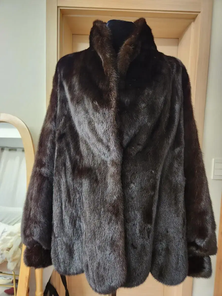 Black Gramma mink coat