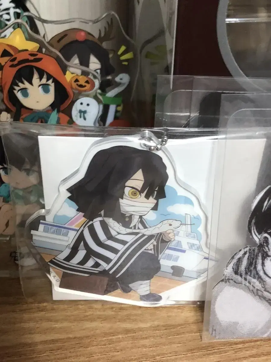 Demon Slayer Obanai Iguro All-Out War acrylic keyring