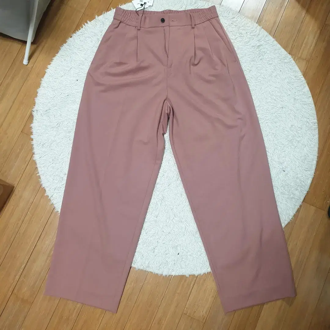 Zara wide slacks wine burgundy light pink size S new for sale!