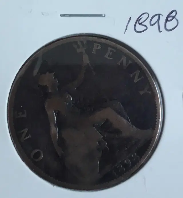 1898년 영국 빅토리아 여왕 ONE PENNY 오래된 주화임