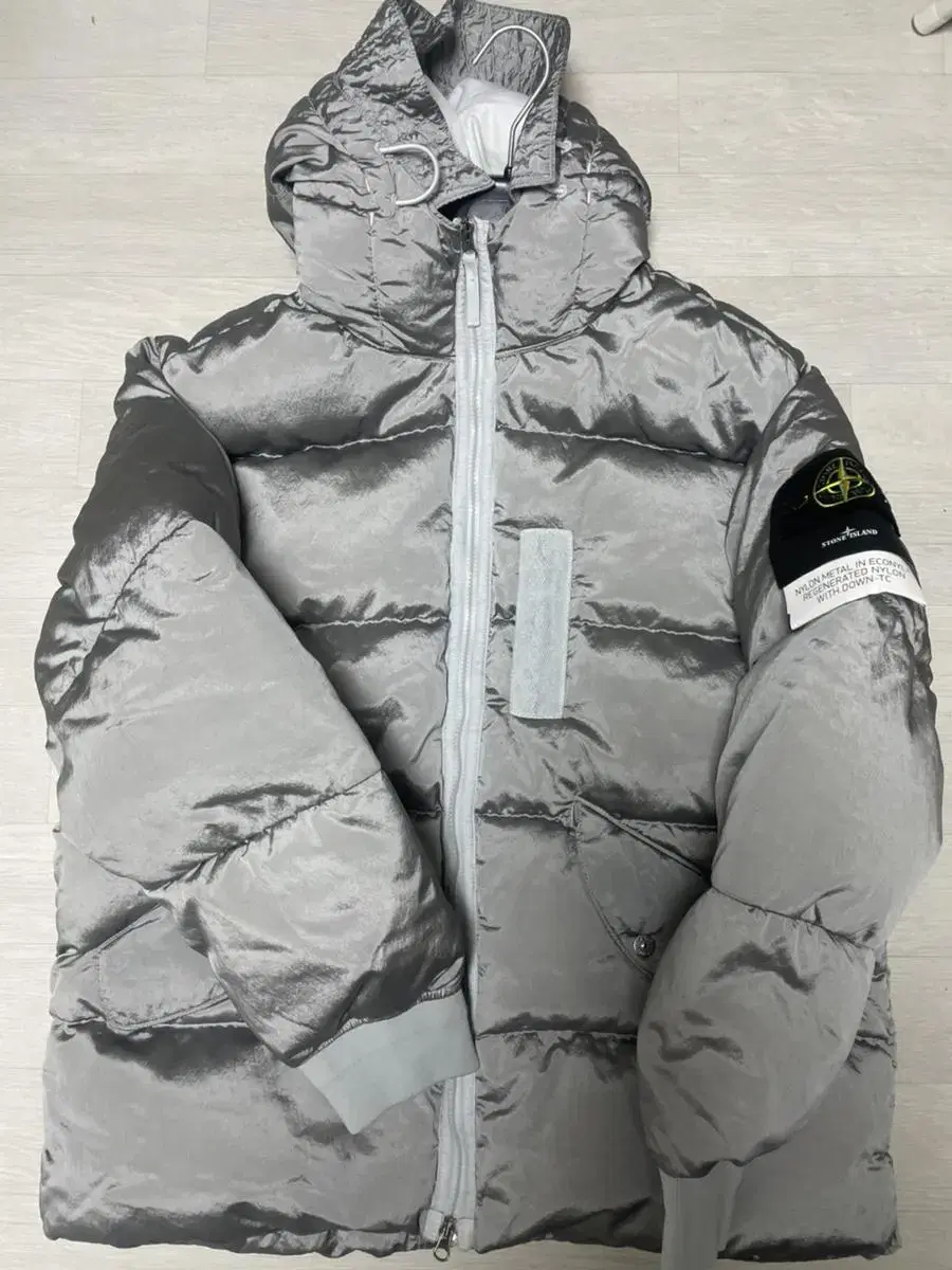 Stone Island Nylon Metal Padded Light Grey New (reduced price)