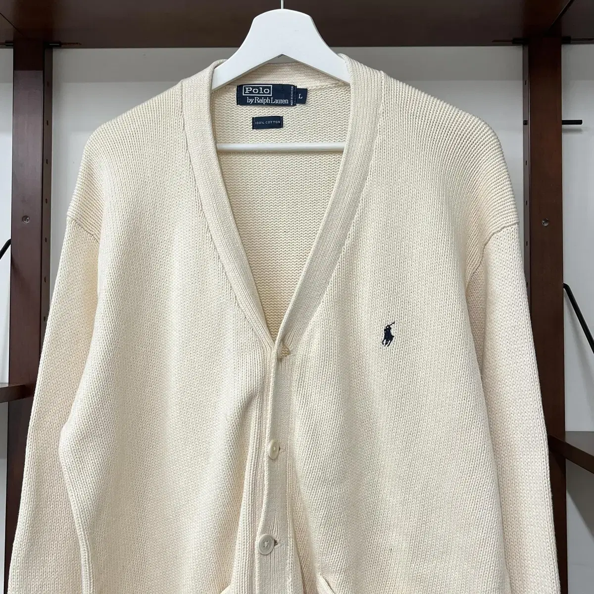 Polo ralph lauren 90's cotton cardigan