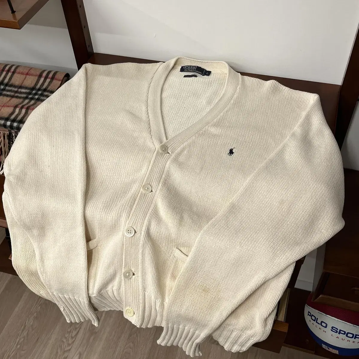 Polo ralph lauren 90's cotton cardigan