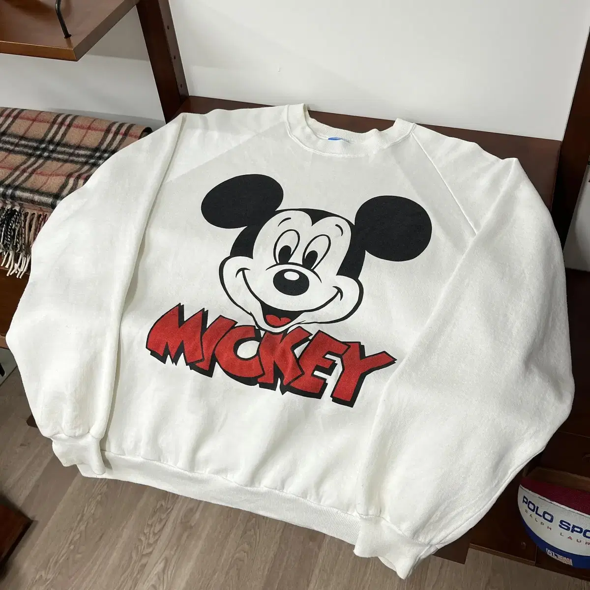 DISNEY 90's 50/50 sweatshirt ( 미국제 )