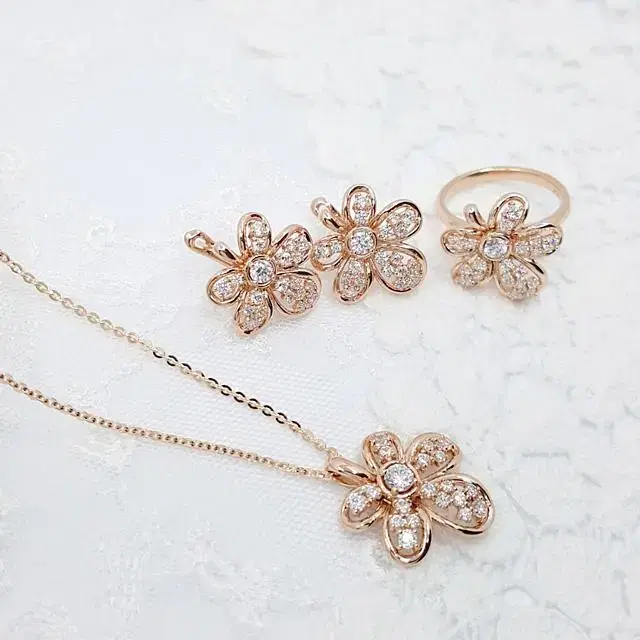 (Special Offer) 14K 18K Flower Set S1200