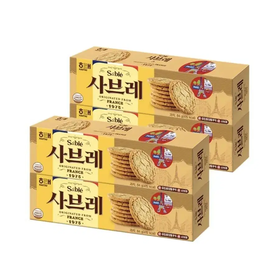 해태 사브레 84g 4개 무료배송 쿠키 과자 군것질 샤브레 버터쿠키