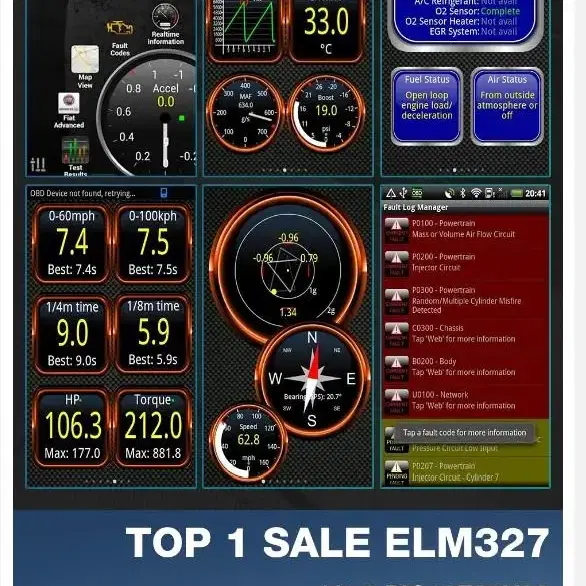 OBD II 자동차 진단도구  ELM327 (블루투스)