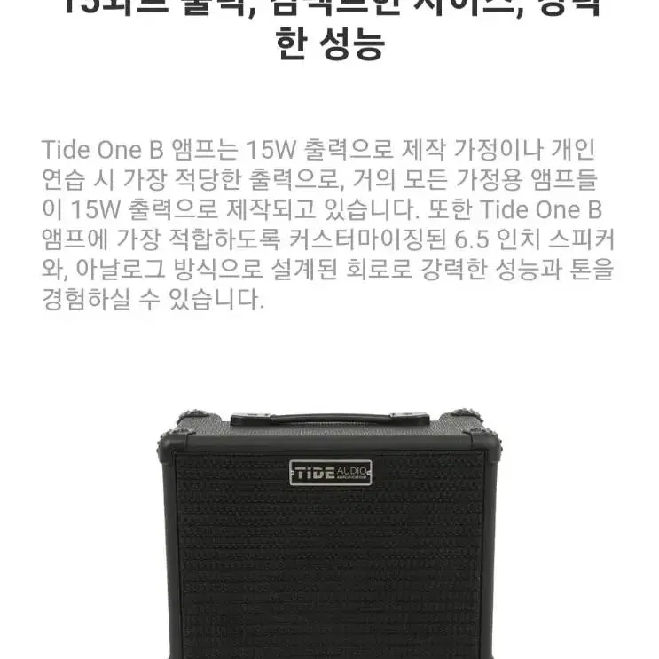 베이스앰프 Tide audio - Tide One B