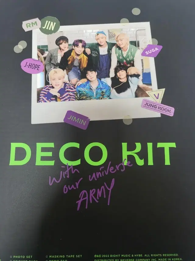 방탄 2022 DECO KIT 판매합니다.