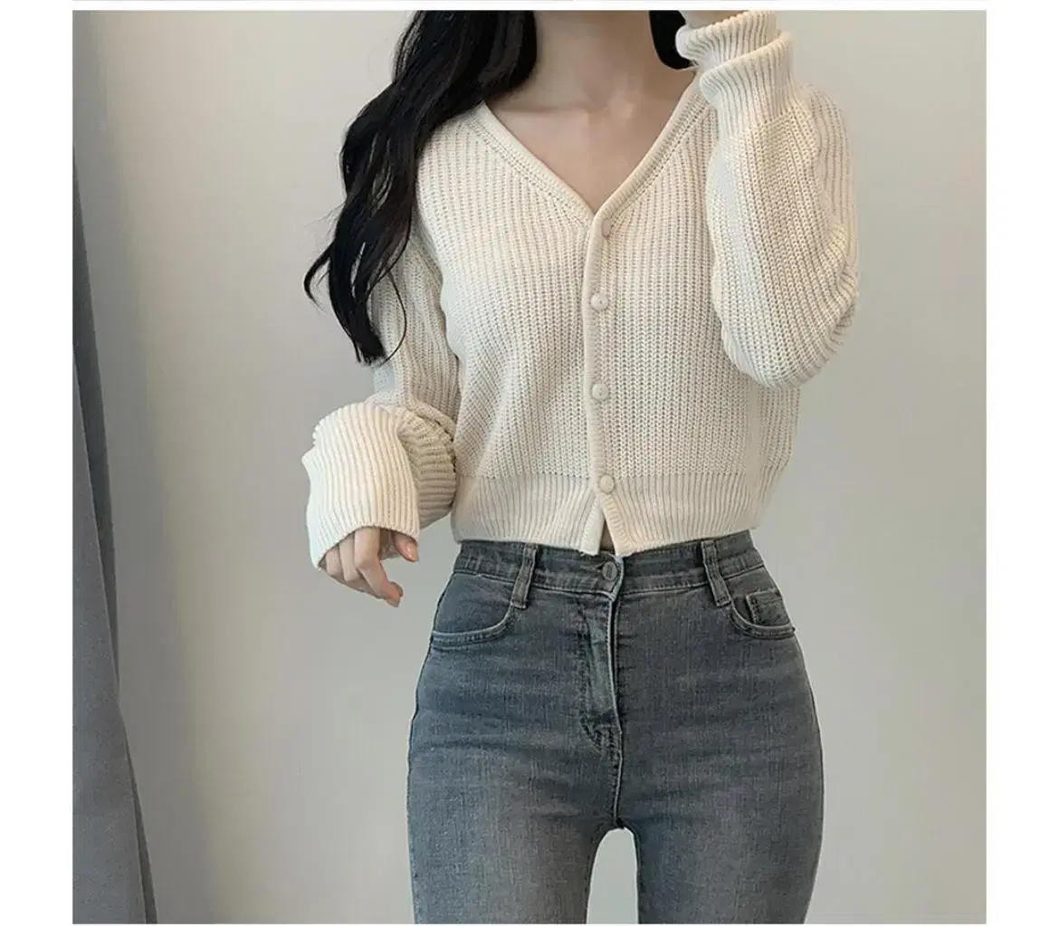 Crop Cardigan Ivory