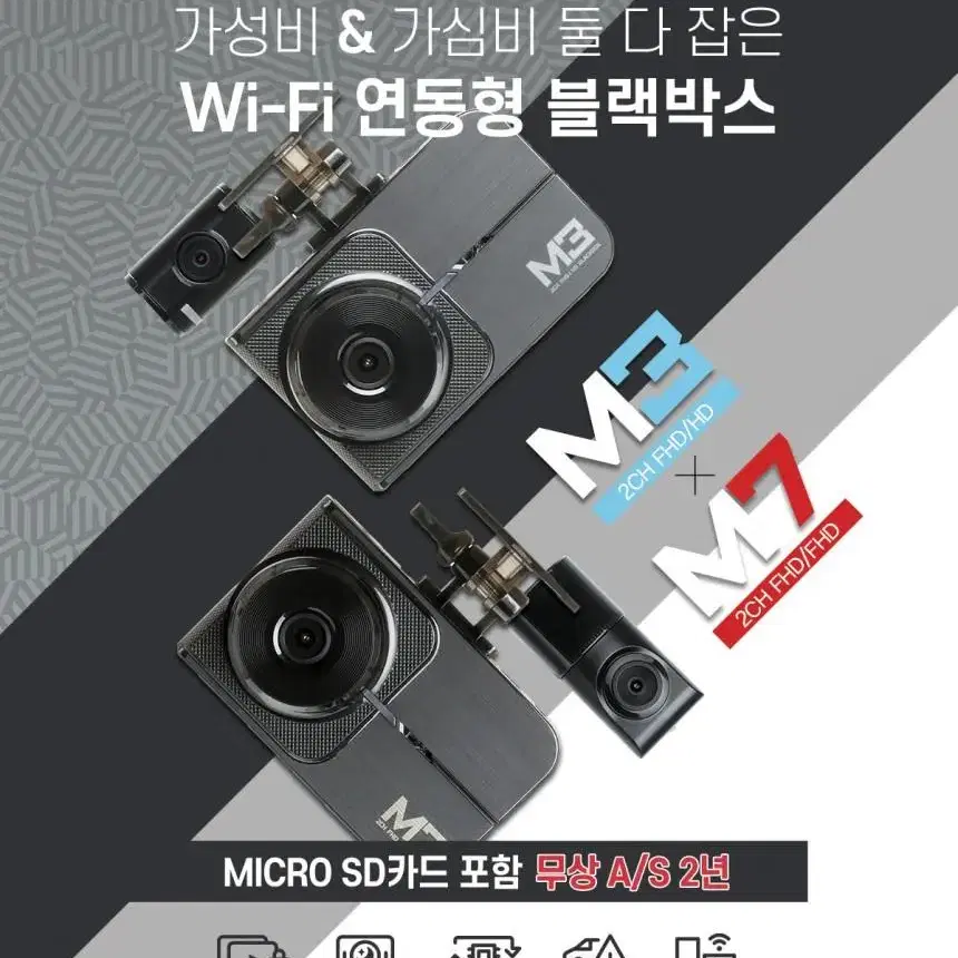 지넷 M3 블랙박스 (WiFi동글, GPS포함)