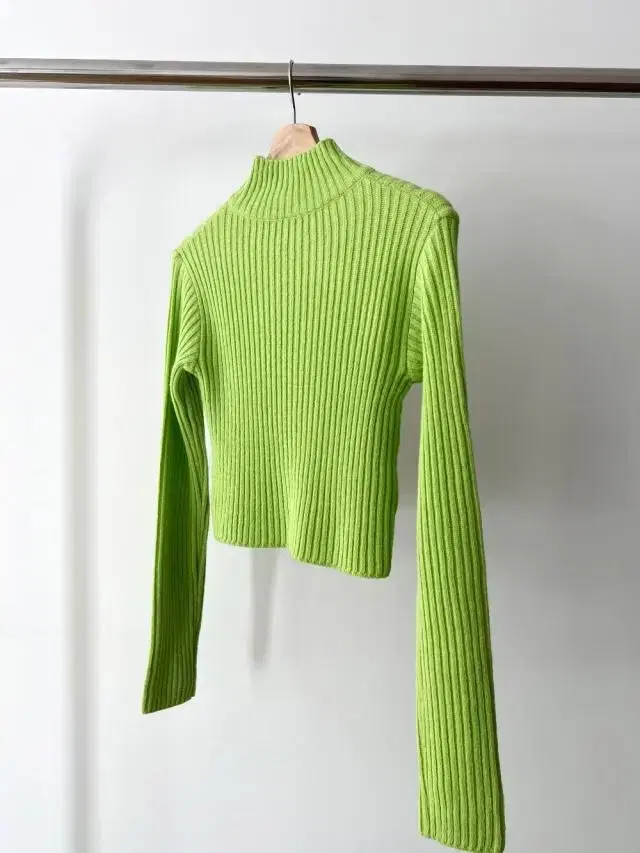 샵503 crop turtle knit 니트 그린